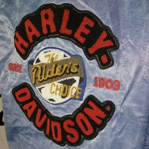 Vintage Harley Davidson Blue Jacket
